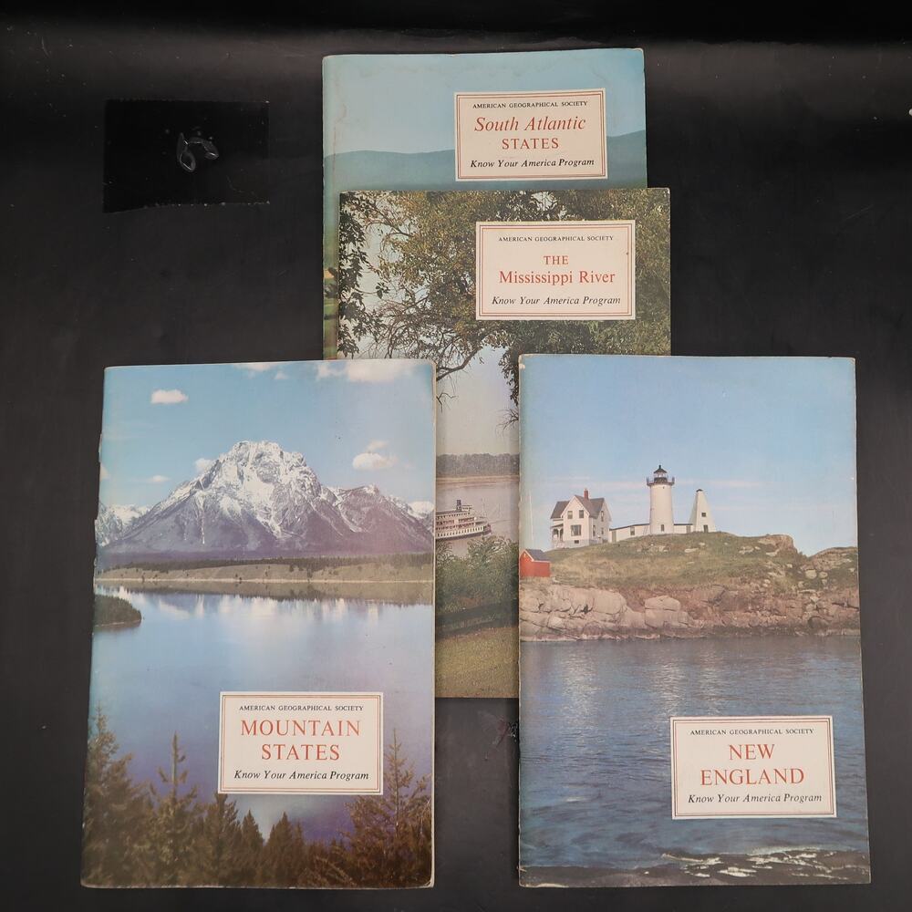 American Geographical Society Know Your America Program Booklet Set of 4 1960s